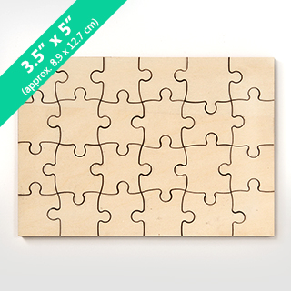 blank wooden puzzle