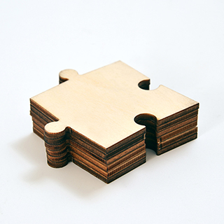 blank wooden puzzle