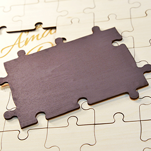 Personalized Wedding Wooden Guest Book Puzzles